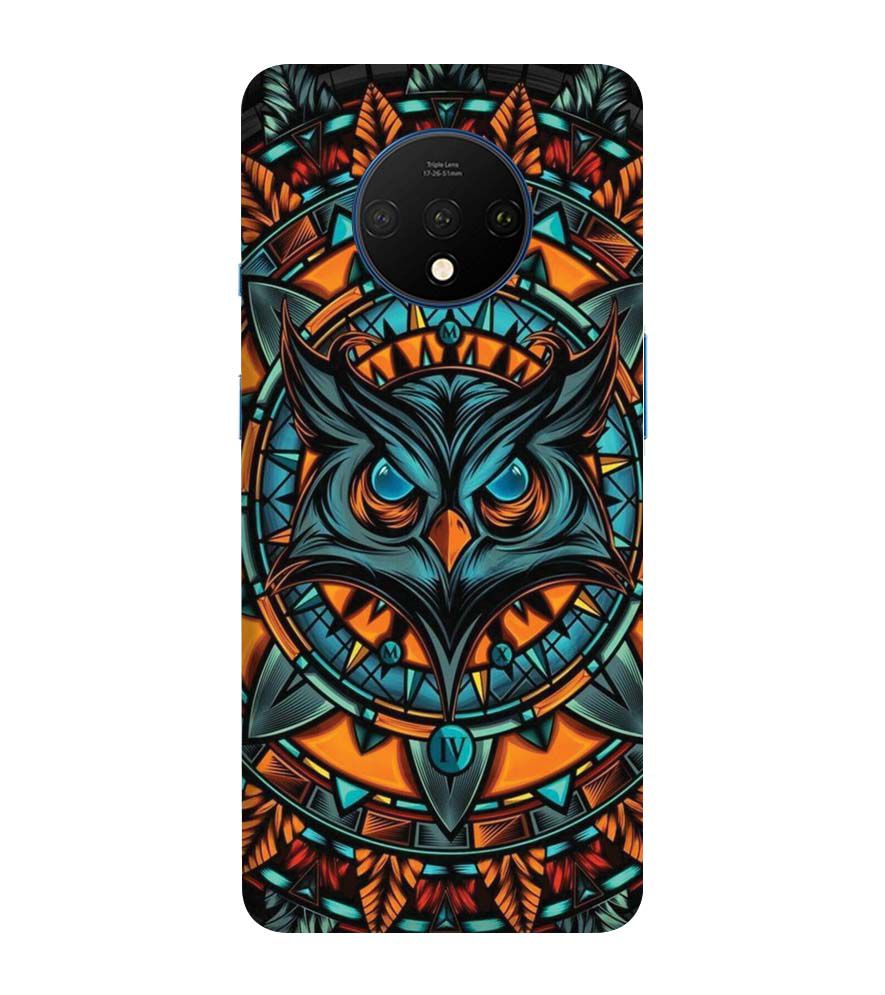 PS1338-Premium Owl Back Cover for OnePlus 7T