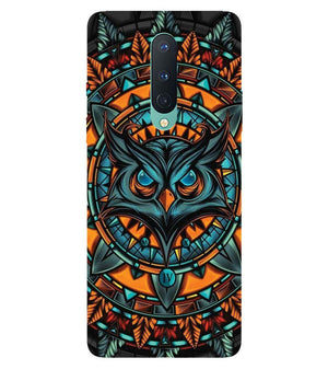 PS1338-Premium Owl Back Cover for OnePlus 8