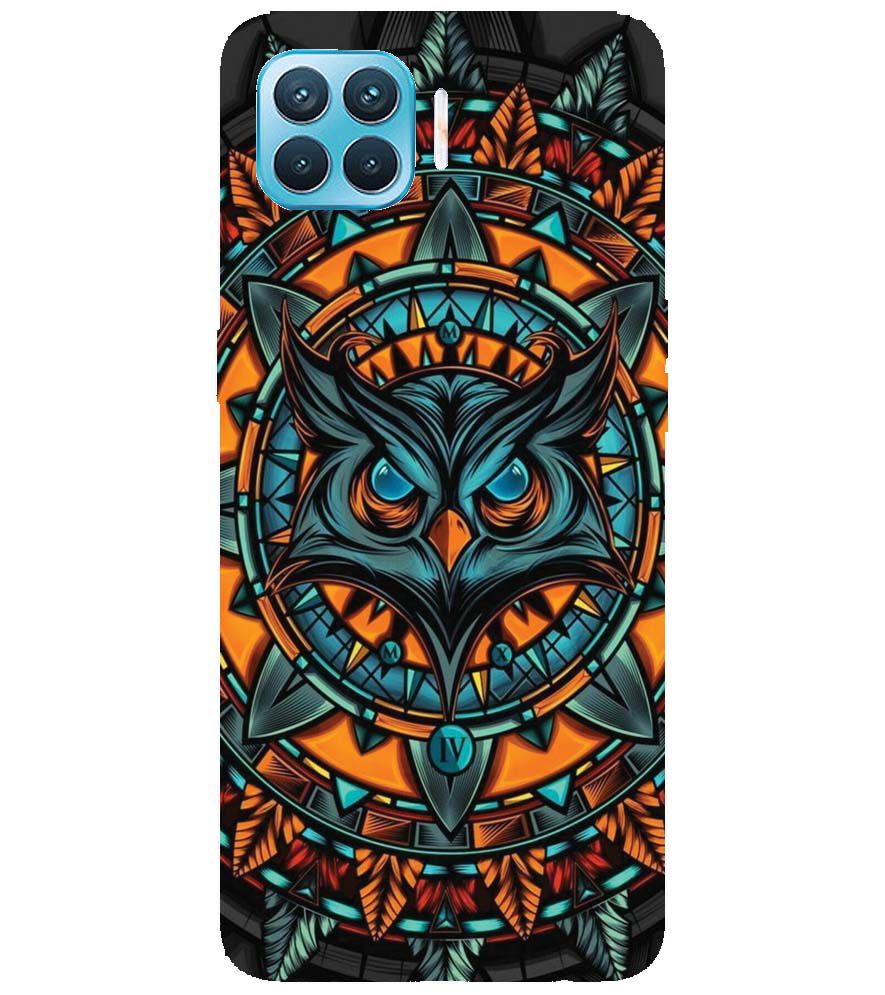 PS1338-Premium Owl Back Cover for Oppo F17 Pro