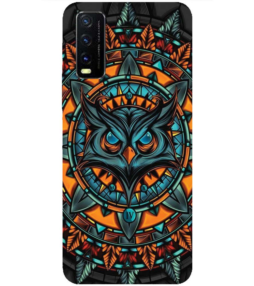 PS1338-Premium Owl Back Cover for Vivo Y20i