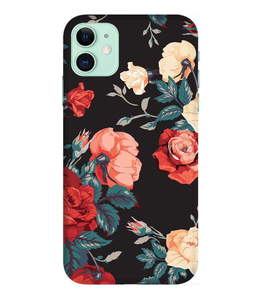 PS1340-Premium Flowers Back Cover for Apple iPhone 11