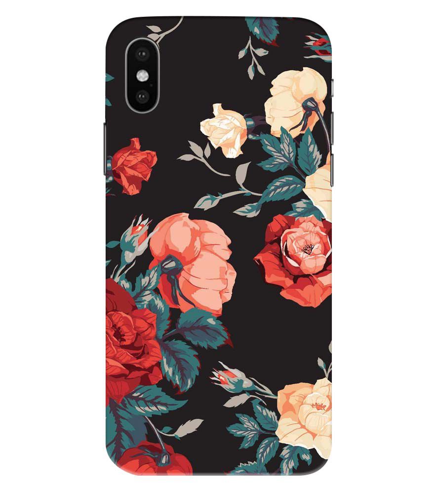 PS1340-Premium Flowers Back Cover for Apple iPhone XS Max
