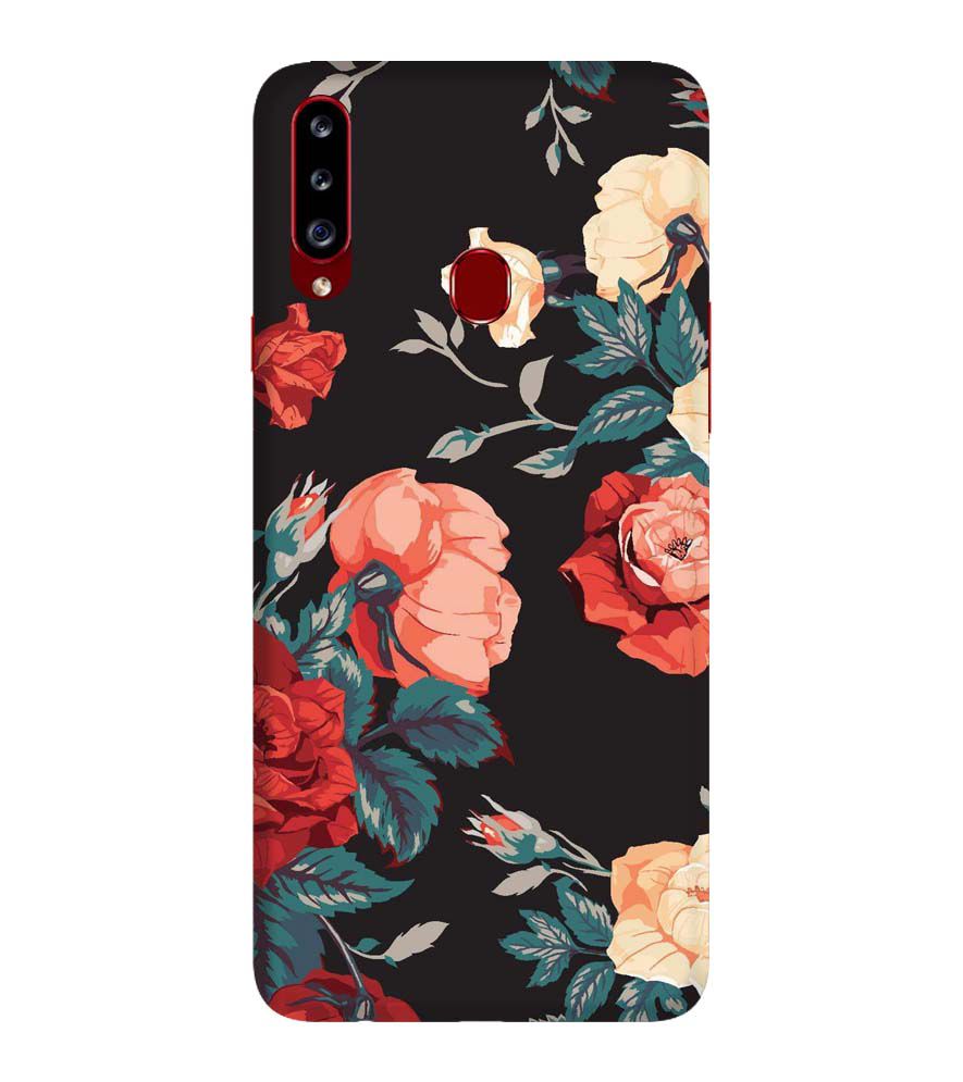 PS1340-Premium Flowers Back Cover for Samsung Galaxy A20s