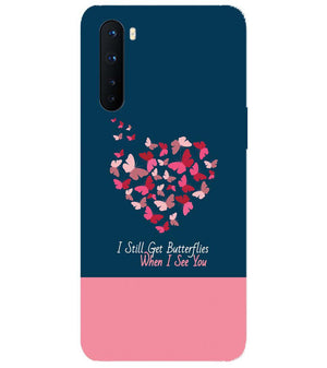 U0317-Butterflies on Seeing You Back Cover for OnePlus Nord