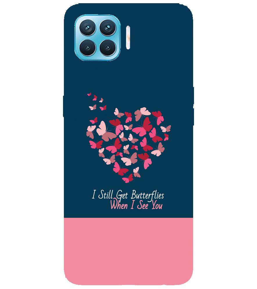 U0317-Butterflies on Seeing You Back Cover for Oppo F17 Pro