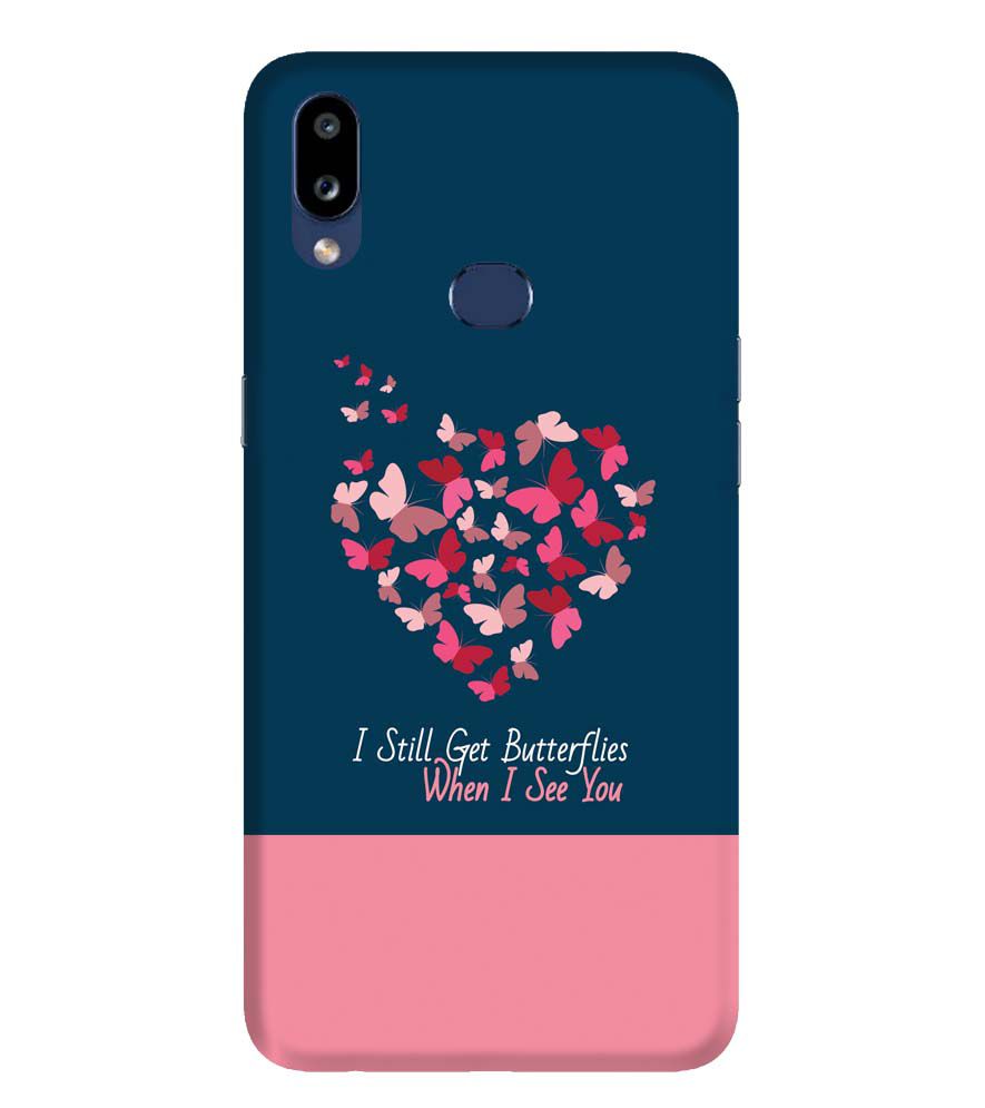 U0317-Butterflies on Seeing You Back Cover for Samsung Galaxy A10s