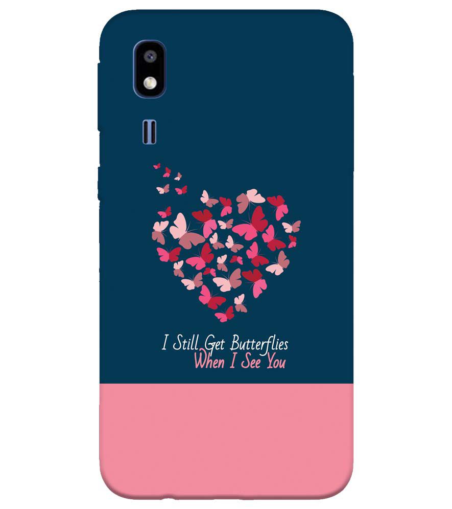 U0317-Butterflies on Seeing You Back Cover for Samsung Galaxy A2 Core