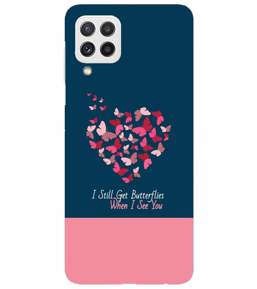 U0317-Butterflies on Seeing You Back Cover for Samsung Galaxy A22