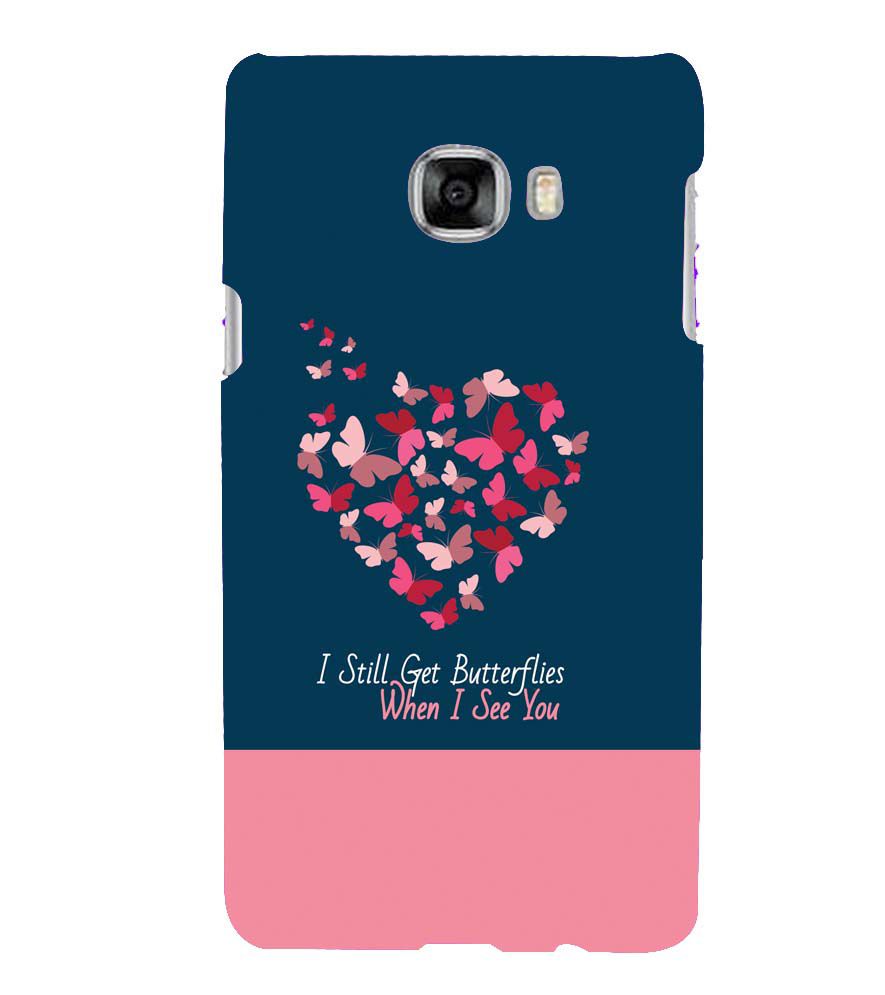 U0317-Butterflies on Seeing You Back Cover for Samsung Galaxy C7 Pro