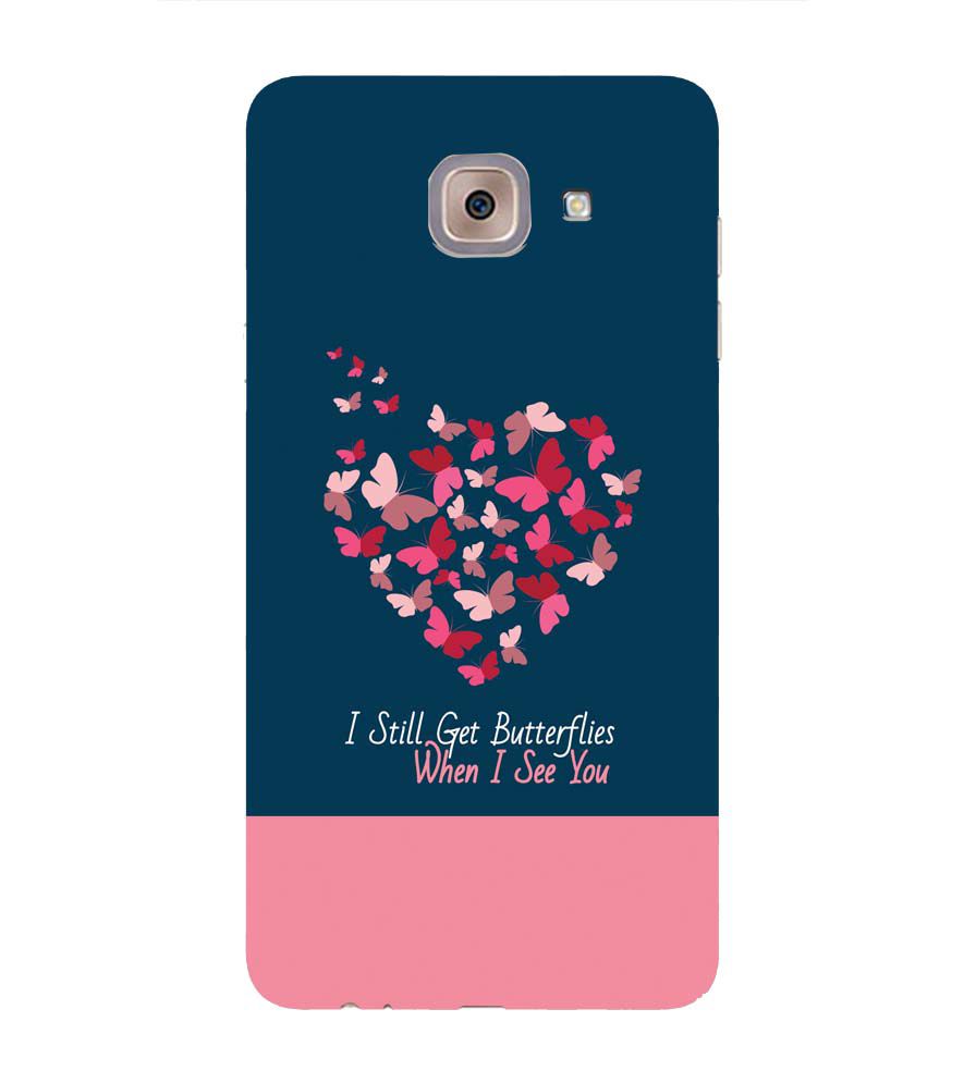 U0317-Butterflies on Seeing You Back Cover for Samsung Galaxy J7 Max