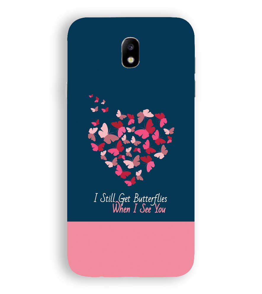 U0317-Butterflies on Seeing You Back Cover for Samsung Galaxy J7 Pro