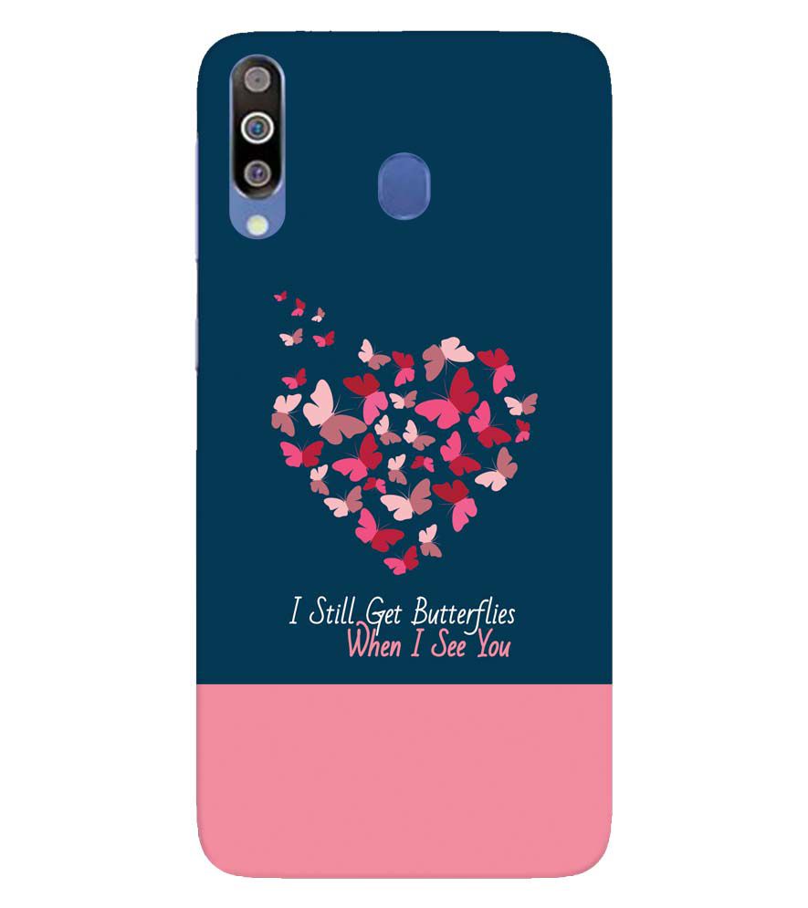 U0317-Butterflies on Seeing You Back Cover for Samsung Galaxy M30