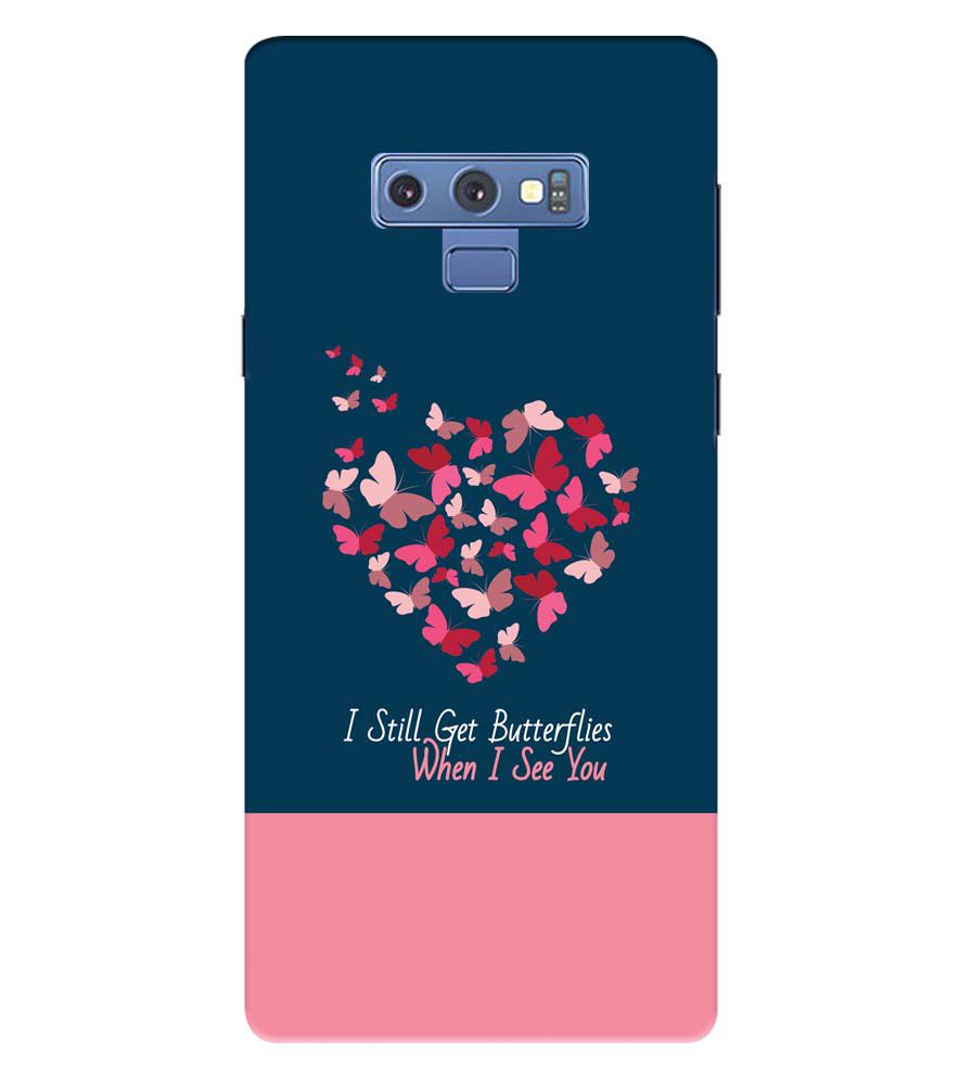 U0317-Butterflies on Seeing You Back Cover for Samsung Galaxy Note 9