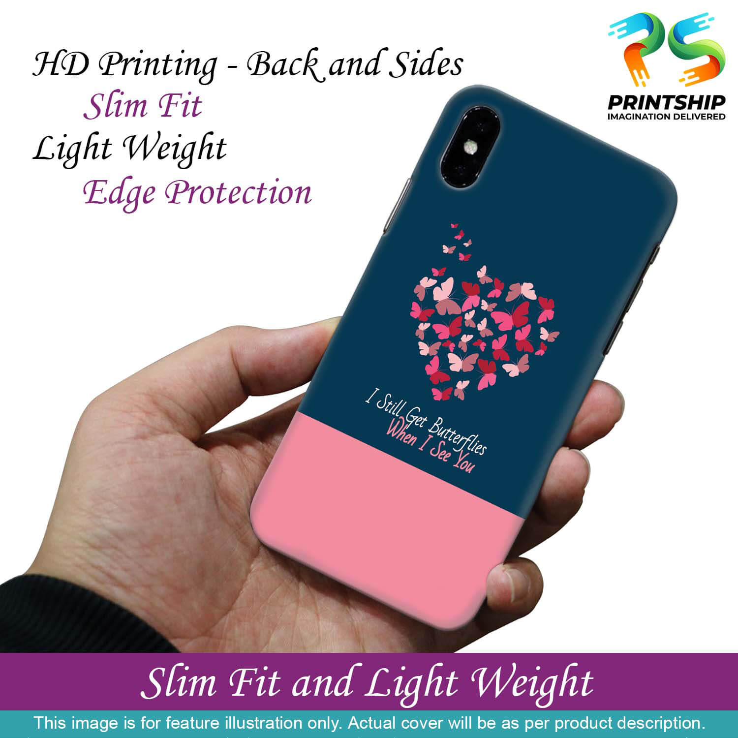 U0317-Butterflies on Seeing You Back Cover for Oppo A59