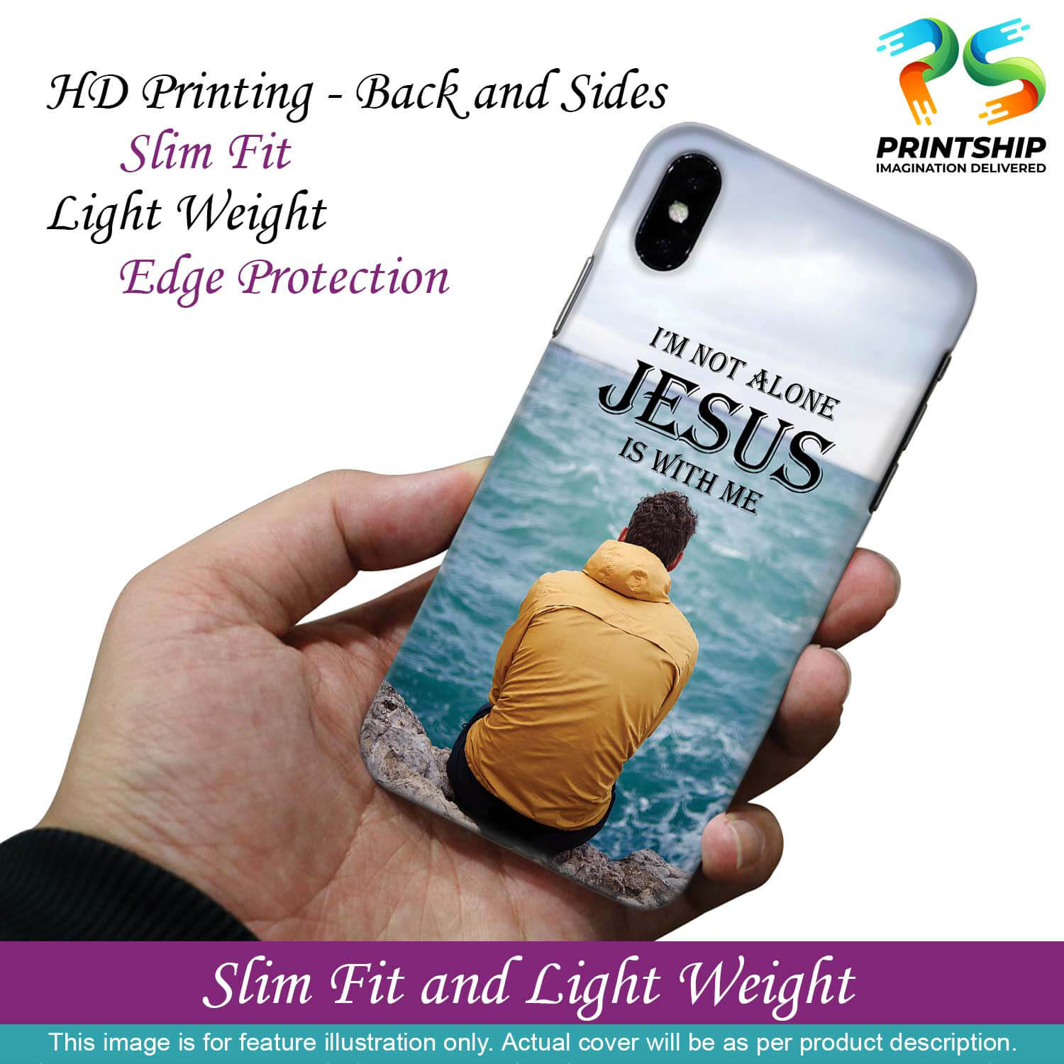 W0007-Jesus is with Me Back Cover for Samsung Galaxy J6+