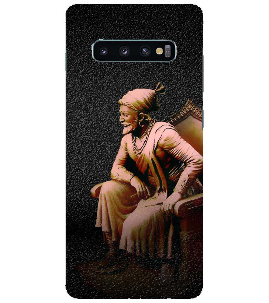 W0043-Shivaji Photo Back Cover for Samsung Galaxy S10+ (Plus with 6.4 Inch Screen)