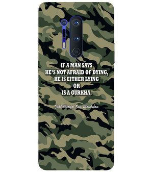 W0450-Indian Army Quote Back Cover for OnePlus 8 Pro
