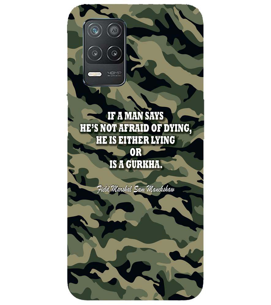 W0450-Indian Army Quote Back Cover for Realme Narzo 30 Pro