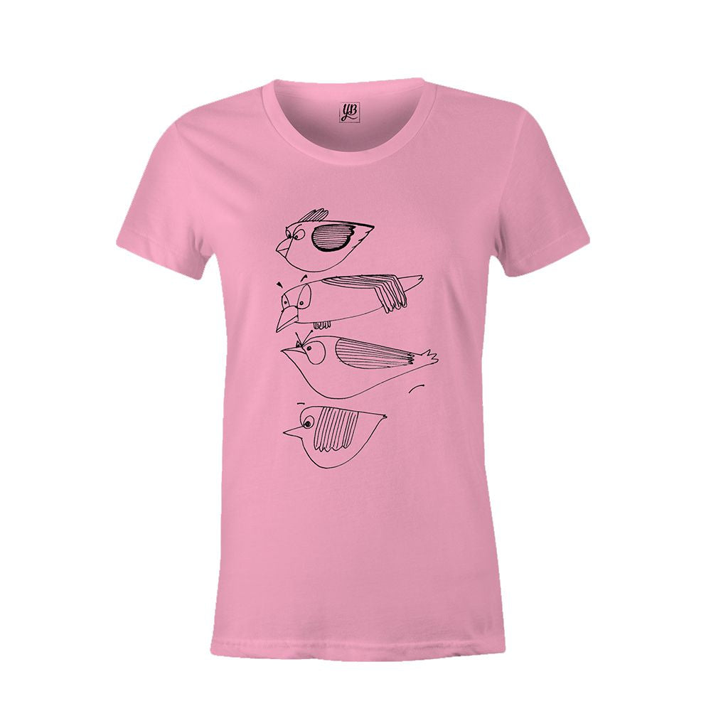 Angry birds Women T-Shirt-Pink
