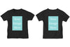 Black Customised Kids T-Shirt - Front and Back Print