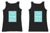Black Customised Tank Top - Front and Back Print