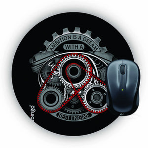 Ambition Is a Dream Mouse Pad (Round)