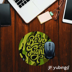 Born to Fight Mouse Pad (Round)-Image2