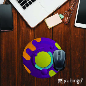Colourful Patterns Mouse Pad (Round)-Image2