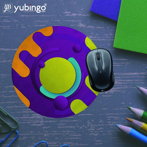 Colourful Patterns Mouse Pad (Round)-Image5