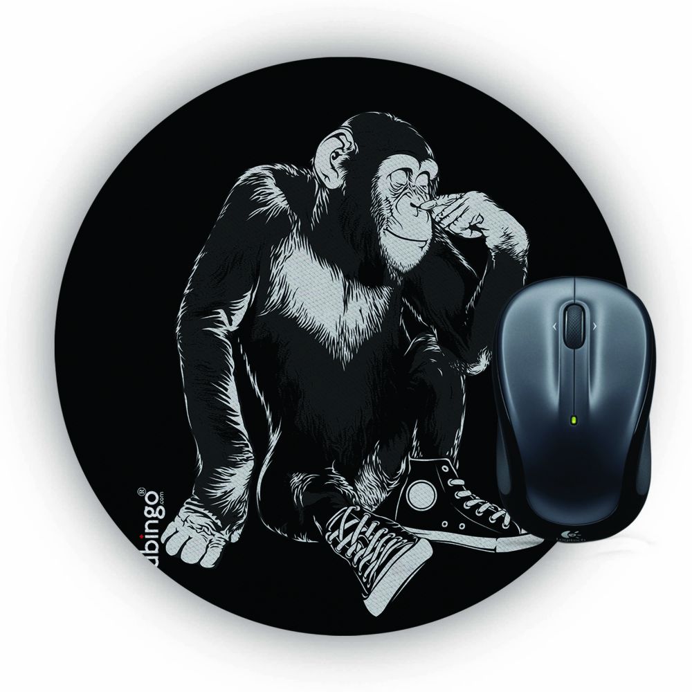 Cool Chimp Mouse Pad (Round)