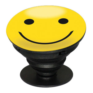 Cool Smiley Mobile Grip Stand (Black)