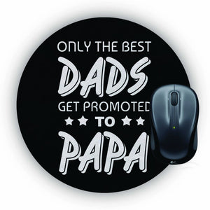 Dad and Papa Mouse Pad (Round)