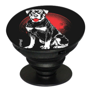 Dog and Moon Mobile Grip Stand (Black)