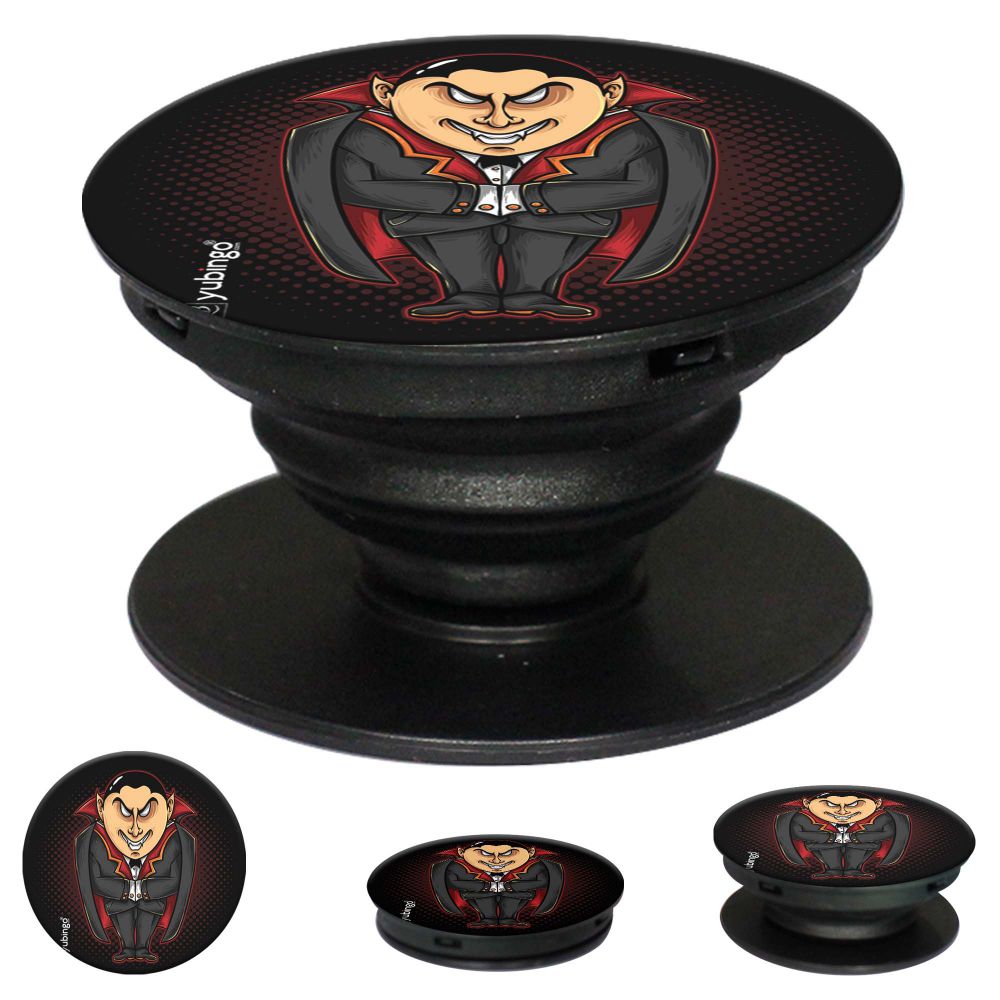 Funny Vampire Mobile Grip Stand (Black)