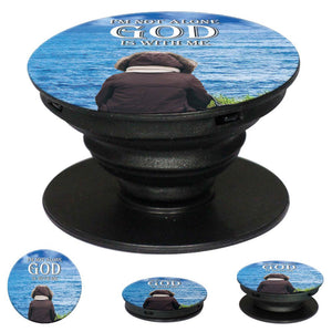 God is with Me Mobile Grip Stand (Black)-Image2