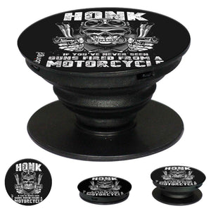 Honk At Own Risk Mobile Grip Stand (Black)-Image2