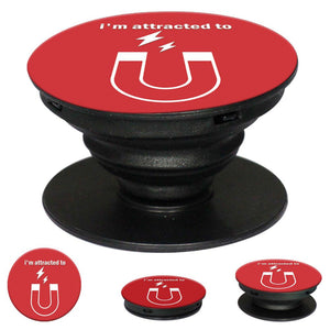 I'm Attracted to You Mobile Grip Stand (Black)-Image2