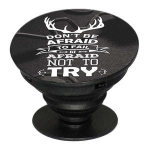 Keep Trying Mobile Grip Stand (Black)