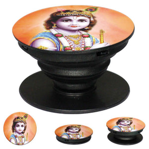 Little Krishna Mobile Grip Stand (Black)-Image2