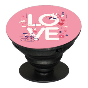 Love For Your Valentine Mobile Grip Stand (Black)