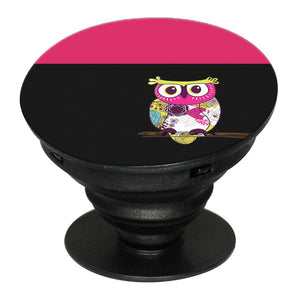 Lovely Owl Mobile Grip Stand (Black)
