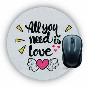 Need Love Mouse Pad (Round)