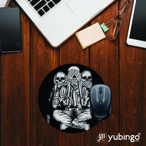 No Evil Mouse Pad (Round)-Image2