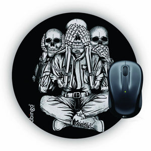 No Evil Mouse Pad (Round)