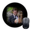 Photo in Grunge Finish Mouse Pad (Round)