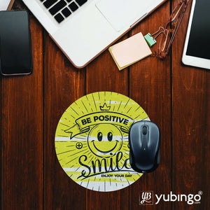 Positive Smile Mouse Pad (Round)-Image2