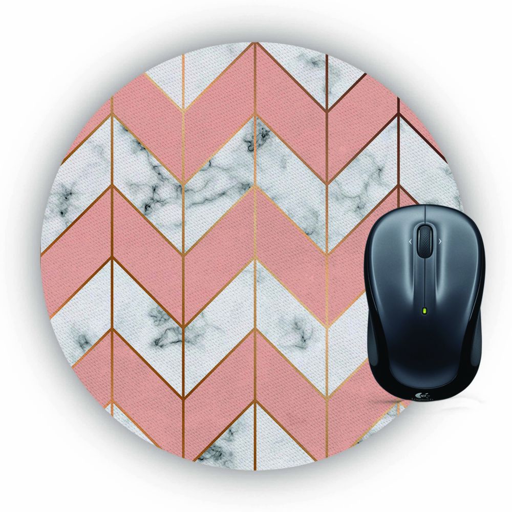 Printed Marble Pattern Mouse Pad (Round)