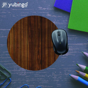 Printed Wooden Pattern Mouse Pad (Round)-Image5