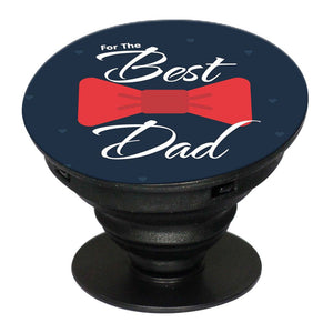 The Best Dad Mobile Grip Stand (Black)