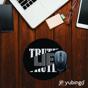 Truth and Lie Mouse Pad (Round)-Image2